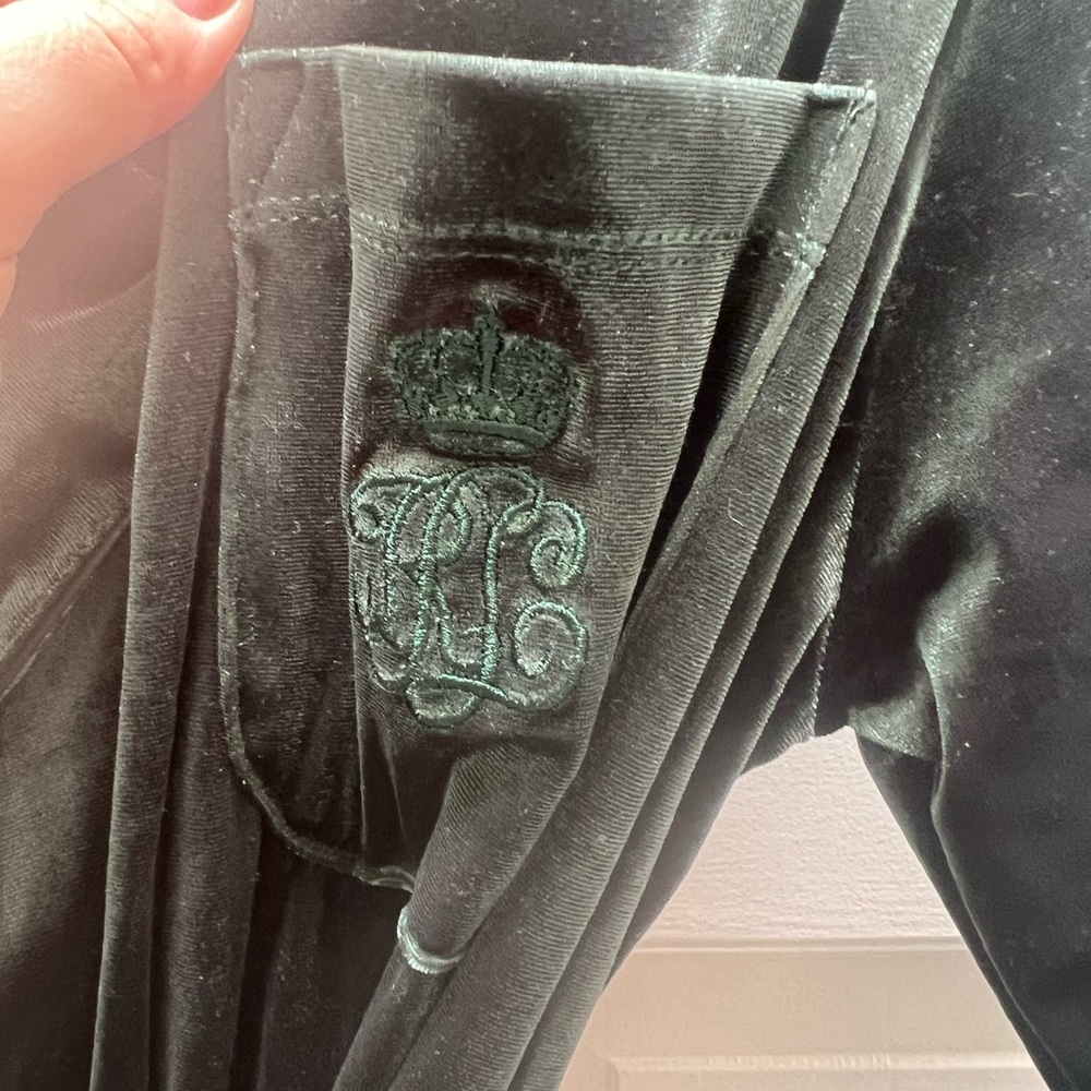 Ralph Lauren Dark Green Velvet Robe - Picture 5 of 6